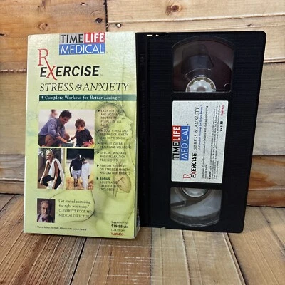Rx Exercise Stress & Anxiety VHS VCR Video Tape Used Time Life Medical - Image 1 of 4