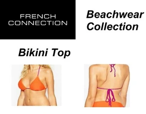 FRENCH CONNECTION BIKINI BH OBERTEIL NUR LEUCHTEND ORANGE GRÖSSE 12 MEDIUM NEU MIT ETIKETT - Bild 1 von 3