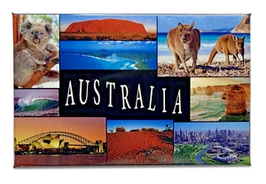 Australian Collage, Kangaroo, Sydney, Refrigerator Magnet, Souvenir #MMG1109 - Picture 1 of 4