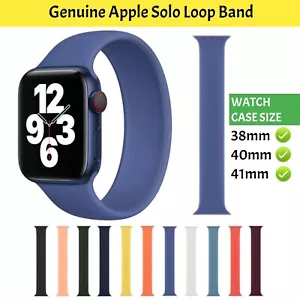 Offizielles Original Apple Solo Loop Silikonband Uhrenarmband 38mm 40mm 41mm 42mm - Bild 1 von 54