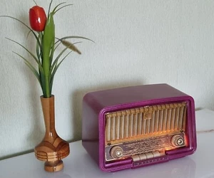 Philips Philetta in Pink metallic aus dem Jahr 1958, Spielt ! - Bild 1 von 7