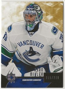 2014-15 Ultimate Collection #7 Ryan Miller 151/299 Vancouver Canucks Upper Deck