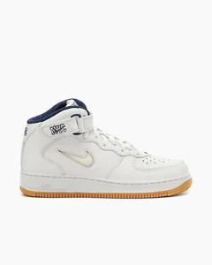 SCHUHE SNEAKER HERREN NIKE AIR FORCE 1 MID QS DH5622 LEDER WEISS ORIGINAL AI - Bild 1 von 9