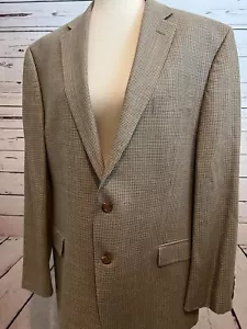 Lauren Ralph Lauren Sport Coat Blazer 44R 44 Regular Wool Silk herringbone Suit - Picture 1 of 12