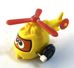 Original Vintage Tomy Flip Floppers gelber Hubschrauber Aufziehspielzeug *funktioniert nicht* - Bild 1 von 5