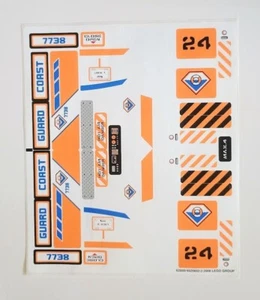 LEGO 7738 Coast Guard Helicopter & Life Raft Original Sticker Sheet - Authentic - Picture 1 of 1