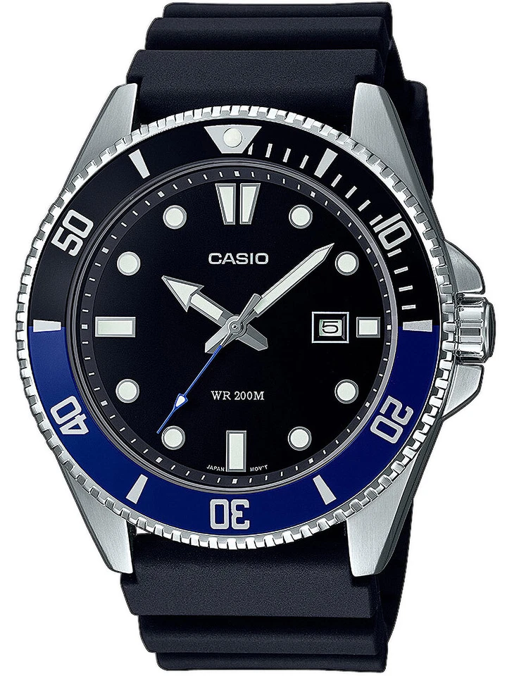 Orologio CASIO MDV-107-1A2VEF da Uomo Nero in Acciaio