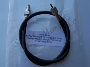 TRIUMPH T100 T120 TR6 T150 TRIDENT BSA A75 TACHOMETER CABLE BONNEVILLE 60-0578 - Picture 1 of 2