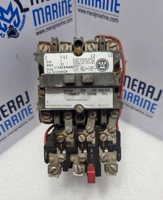 Démarreur Westinghouse A200MICX 276A143G09 Taille 1 Ampères 27 - Photo 1/4