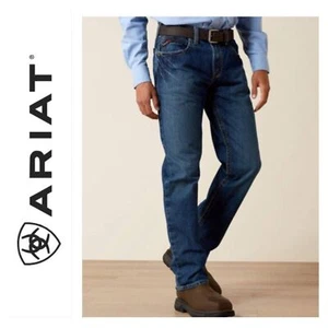 Jeans Ariat da lavoro ignifugo CAT 2 2112 M3 bootcut larghi uomo 38 x 34 cotone - Foto 1 di 14