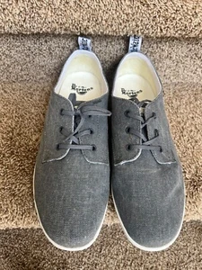 Dr. Martens Callum Men's Grey Canvas Lace-up Sneaker Shoes. Size 13. - Picture 1 of 14