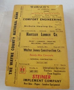 1964 Wayne County Rural Directory Ribinson - Bild 1 von 1