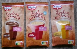 6 x 3 (=18x) Dr.Oetker Seelenwärmer (Schoko; Gries; Vanille) - Bild 1 von 2