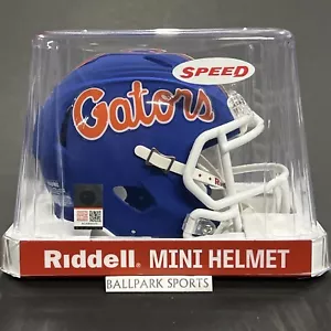 Florida Gators Speed Mini Helmet Riddell NCAA Matte Blue Script Logo New! - Picture 1 of 9