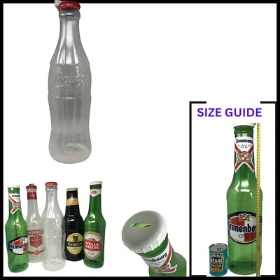 Giant Coca Cola Money Bottle Coin Savings Plastic Bottle Piggy Bank - Image 1 of 4
