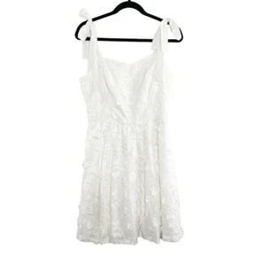Gal Meets Glam for Anthropologie weiß Boho Trudy bestickt Kleid Größe 10 - Bild 1 von 13