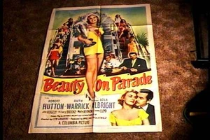 BEAUTY ON PARADE ORIG MOVIE POSTER 1950 BEAUTY PAGEANT - Picture 1 of 1