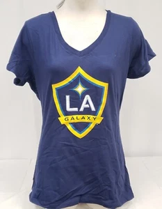 Brand New Women's Majestic MLS LA Galaxy Short Sleeve Shirt - Picture 1 of 2