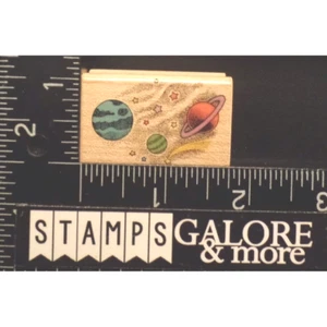 HERO ARTS GUMMISTEMPEL C322 PLANETEN UND STERNE HIMMELSMOND #W05 - Bild 1 von 2