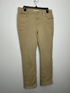Levi's Women's Classic Straight Brown Jeans Pants Size W30/L30 (US 10) Khaki - Picture 1 of 11
