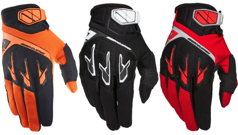 GUANTES NIÑOS JÓVENES ONE INDUSTRIES ATOM MOTOCROSS MX NUEVOS Negro Rojo bicicleta bmx mtb Foto 1 de 1