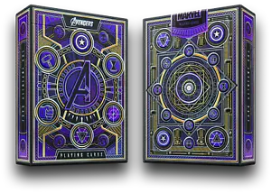 Avengers Infinity Saga Marvel Studios Theory11 Premium Playing Cards Poker Magic - Foto 1 di 12