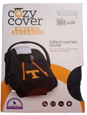 University of Tennessee Vols, Cozy Cover, Fleece Lined Infant Car Carrier, New - Image 1 of 4