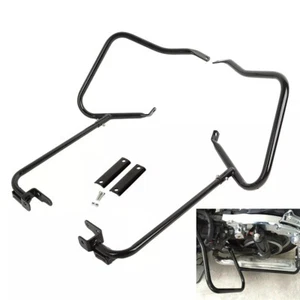 Saddlebag Bracket Guard Crash Bars For Harley Touring Electra Glide 14-Up Black - Picture 1 of 13