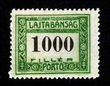 LAJTABANSAG 1921 WESTERN HUNGARY 1000F MINT