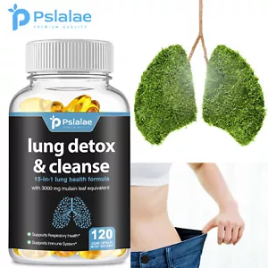 120pcs Lung Detox & Cleanse - Immune Defense & Antioxidant-Mullein, Oregano Leaf - Picture 1 of 12