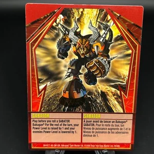 Bakugan SABATOR Red Ability Card 2009 BA1077-AB-SM-GBL 29/48b GUNDALIAN INVADERS - Picture 1 of 7