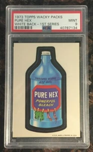 1973 Topps Wacky Packages Pure Hex 1st Series White Back PSA 9 MINT Card - Picture 1 of 4