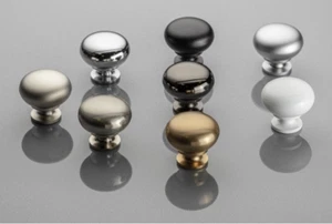 Möbelknopf Türknopf Retro Möbelknauf Türgriff Knopf Ø 32,5 gold schwarz silber - Bild 1 von 19