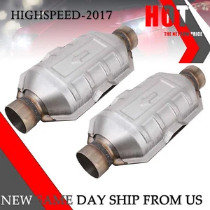 2.5" Inlet/Outlet Universal Catalytic Converter Heat Shield EPA OBD II FAST SHIP - Picture 1 of 14