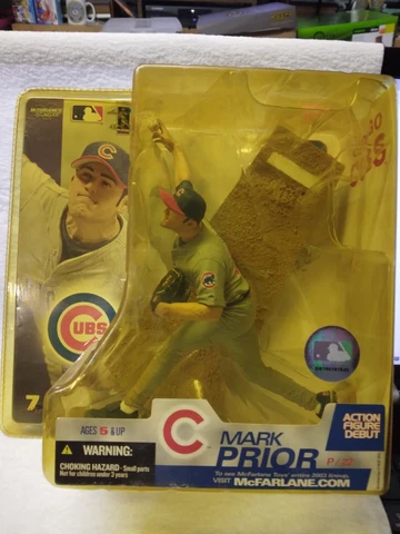 2003 McFarlane's Mark Prior Action Figure Debut Series 7 Cubs P/22  Ex/Mt Cover