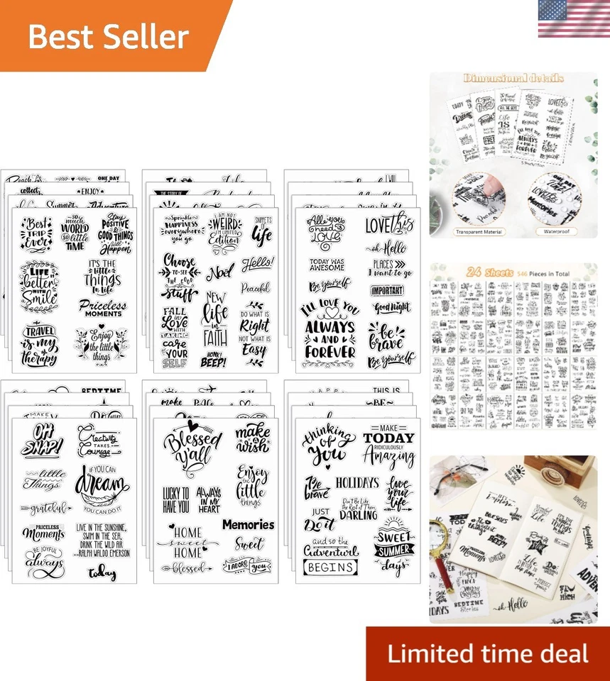 Inspirational 546件装儿童贴纸-剪贴簿和笔记本电脑美学 — 第 1/4 张图片