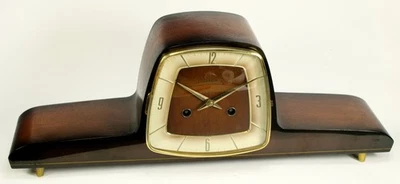 Buffetuhr Tischuhr Uhr Standuhr Hermle Kaminuhr Vintage Holzuhr - Bild 1 von 4