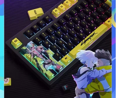 Cyberpunk Edgerunners Anime Keycaps Set 124 PBT OEM - Image 1 of 4