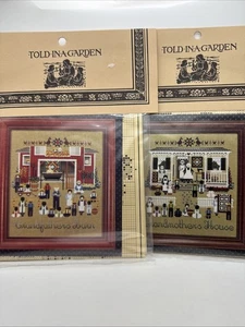 Told In A Garden X Stitch Chart Set 2:Grandmother's House & Grandfather's Barn - Picture 1 of 4