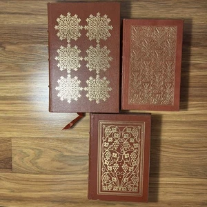 Easton Press Book Lot Of 3 Leather, Thoreau, Geoffrey Crayon, George Eliot 1980 - Picture 1 of 6
