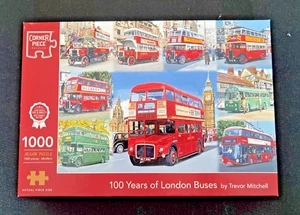 100 years of London buses 1000-Piece Jigsaw Puzzle, By Cornersquare - Picture 1 of 2