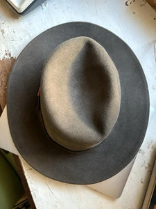 Borsalino Italy Vintage Wool Felt Hat Size L Antica CASA 1857 Paris - Picture 1 of 11