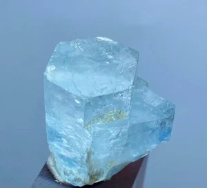 Bellissimo Cristallo Acquamarina Naturale Doppia Terminazione di Skardu Pakistan 81ct - Foto 1 di 7