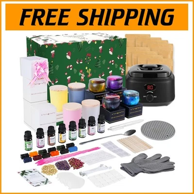 Complete Candle Making Kit with Digital Wax Melter - Perfect DIY Gift for Adults - Image 1 of 4