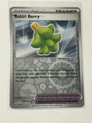 Babiri Berry 163/191 Surging Sparks Pokemon Reverse Holo INK SMEAR ERROR - Image 1 of 4