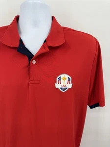Polo de golf Ralph Lauren RLX para hombre grande elástico EE. UU. 2016 Ryder Cup rojo - Imagen 1 de 7