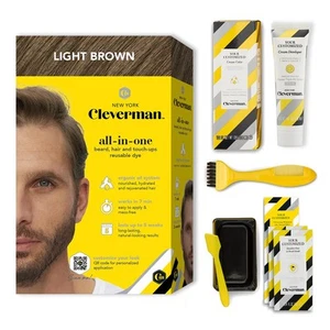 Hellbraune Haar- & Bartfarbe für Männer, All-in-One Wiederverwendbares Kit - Herren Farbfo... - Bild 1 von 9