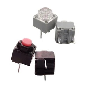 10PCS Square Quiet Mouse Microswitches Button Switches 10M Life 2Pins - Afbeelding 1 van 24
