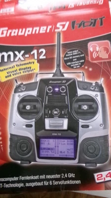 Graupner SJ HOTT MX-12 Mikrocomputer Fernlenkset mit neuester 2,4 GHz HoTT-Techn - Bild 1 von 4