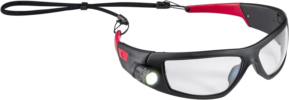 Gafas de seguridad LED iluminadas recargables spg500, haz puntual ojo de buey, Ansi Z87Standa Foto 1 de 4